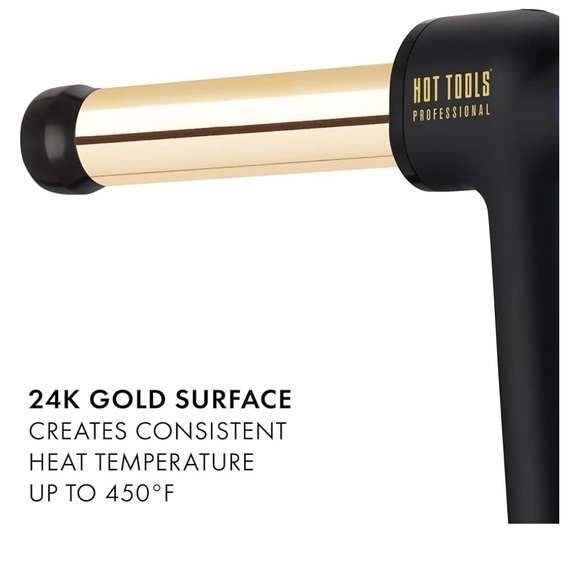 Hot Tools Professional 24k Gold 1 1/4" CURLBAR and hairdryer - Picture 4 of 6
